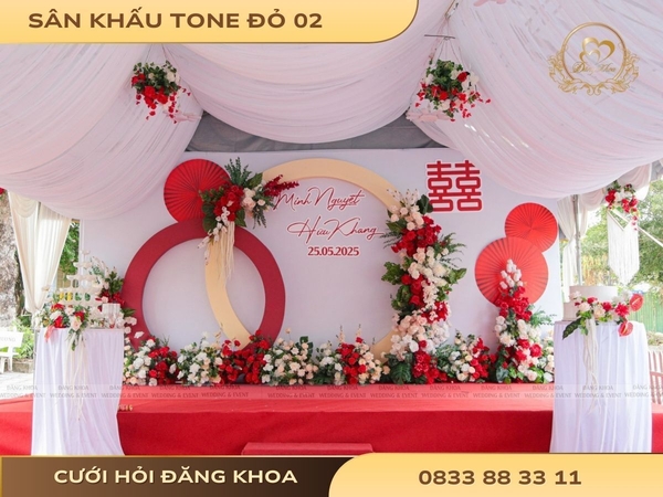 Sân khấu tone đỏ 02