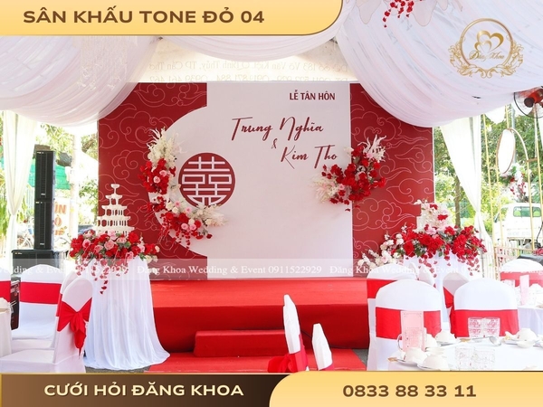 Sân khấu tone đỏ 04