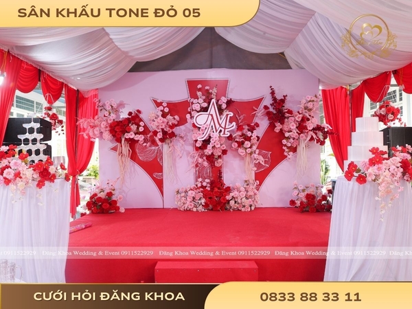 Sân khấu tone đỏ 05