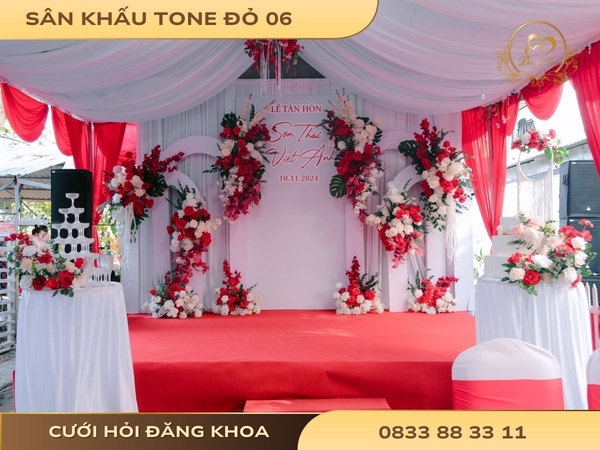 Sân khấu tone đỏ 06