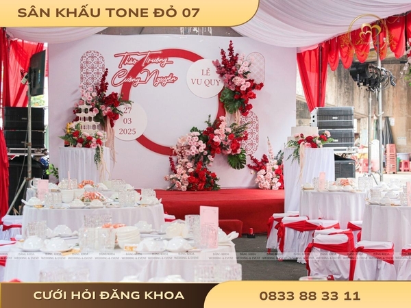 Sân khấu tone đỏ 07