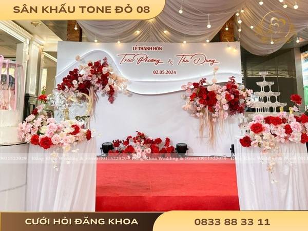 Sân khấu tone đỏ 08