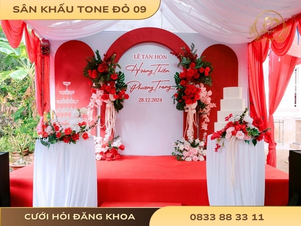 Sân khấu tone đỏ 09