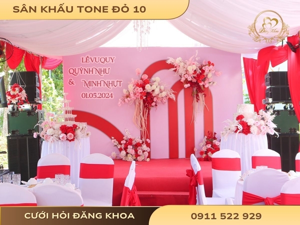 Sân khấu tone đỏ 10