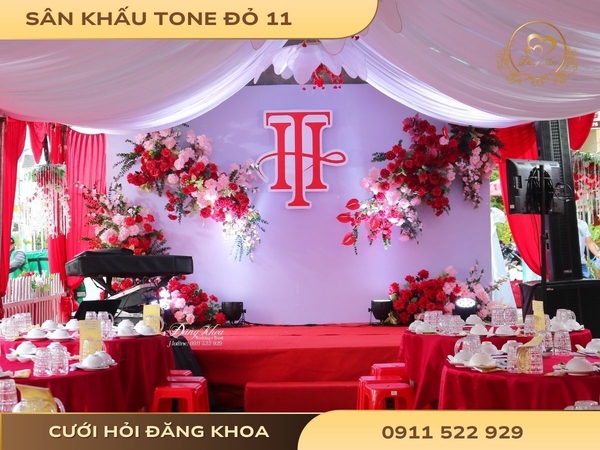 Sân khấu tone đỏ 11
