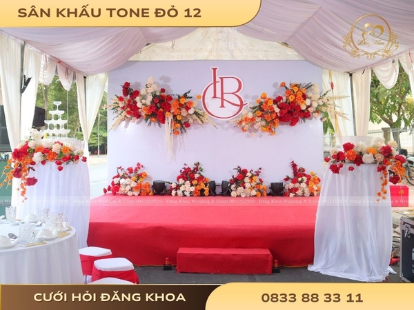 Sân khấu tone đỏ 12