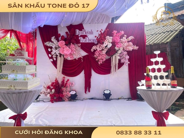 Sân khấu tone đỏ 17