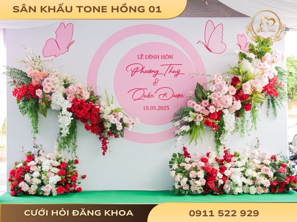 Sân khấu tone hồng 01