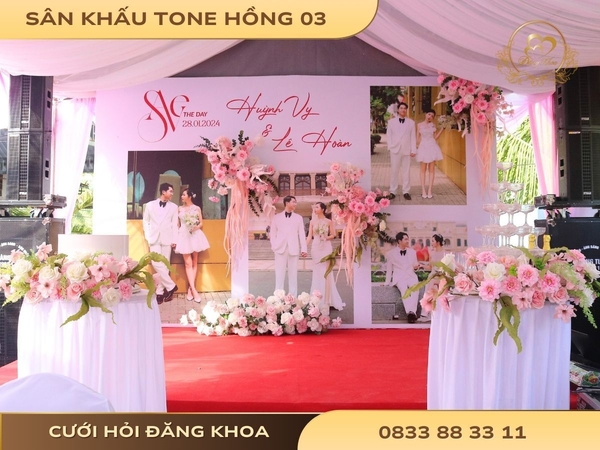 Sân khấu tone hồng 03