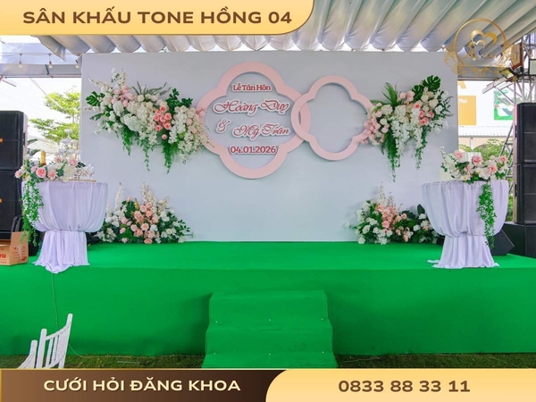 Sân khấu tone hồng 04