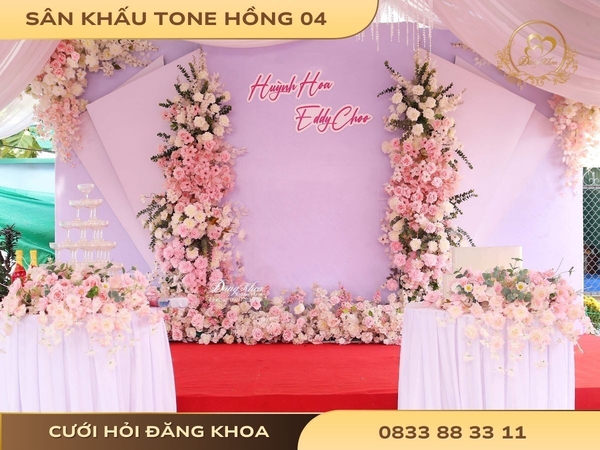 Sân khấu tone hồng 04