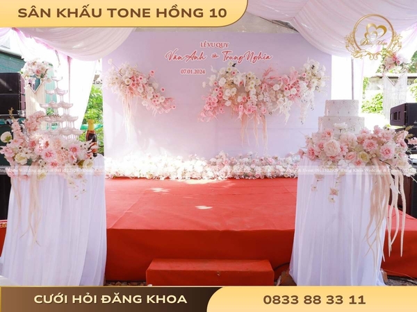 Sân khấu tone hồng 10
