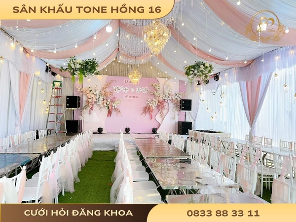 Sân khấu tone hồng 16