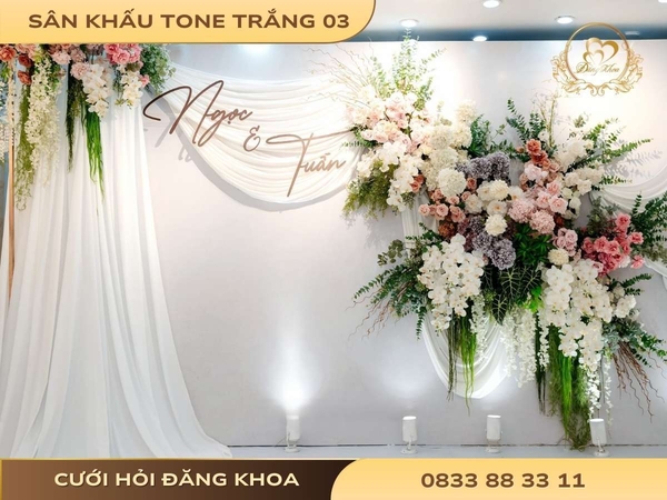 Sân khấu tone trắng 03