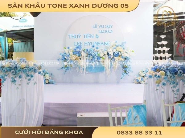 Sân khấu tone xanh dương 05