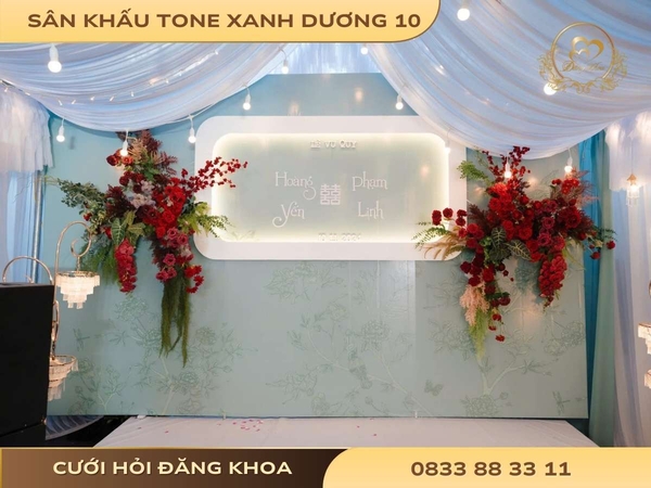 Sân khấu tone xanh dương 10