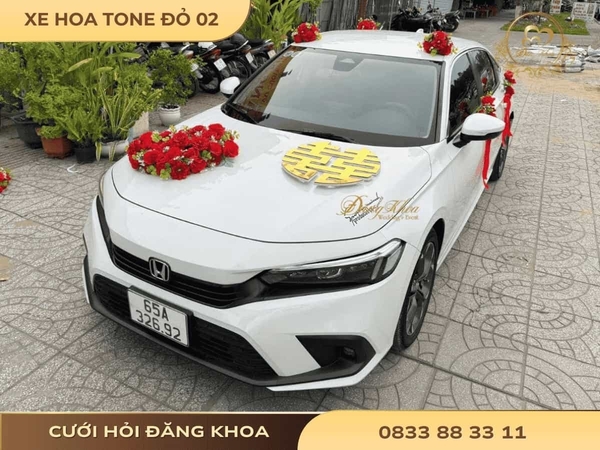 Xe hoa tone đỏ 02