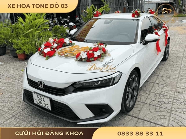 Xe hoa tone đỏ 03