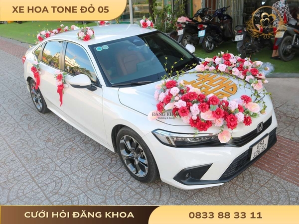 Xe hoa tone đỏ 05