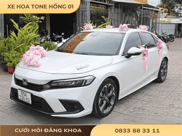 Xe hoa tone hồng 01