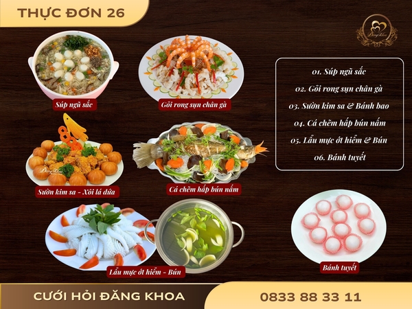 THỰC ĐƠN 26