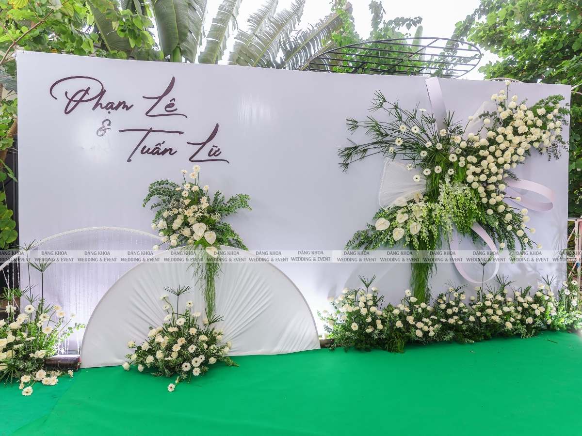 Top 50 mẫu phông chụp hình cưới tone trắng xanh lá 09