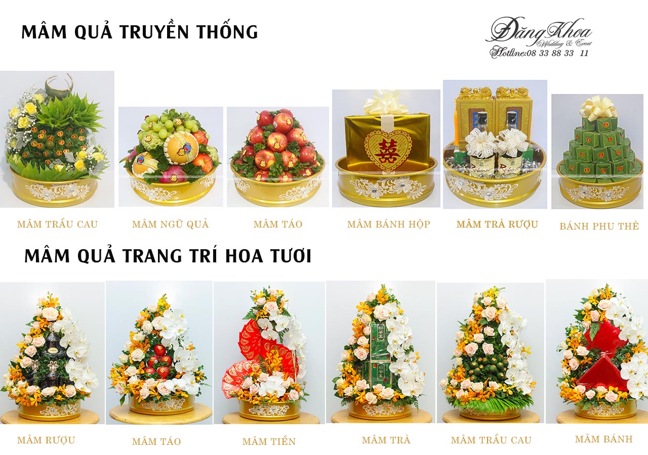 Trang trí mâm quả