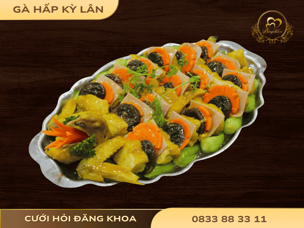 Gà hấp kỳ lân