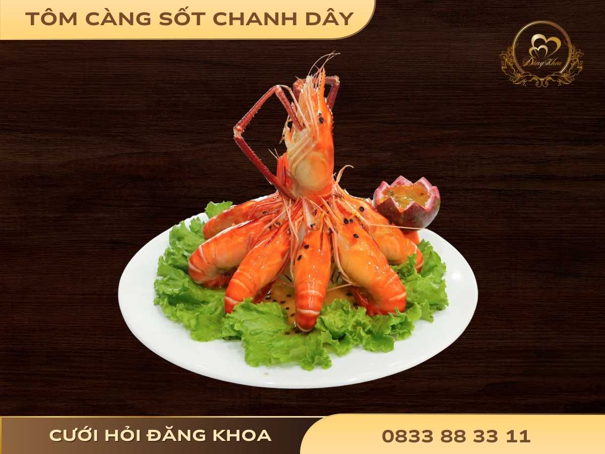 Tôm càng sốt chanh dây