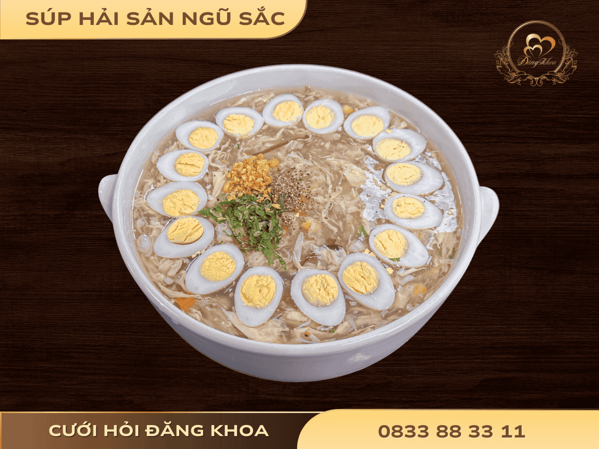Súp ngũ sắc hải sản