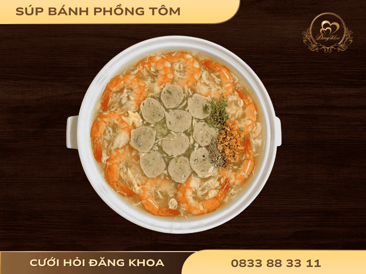 Súp bánh phồng tôm