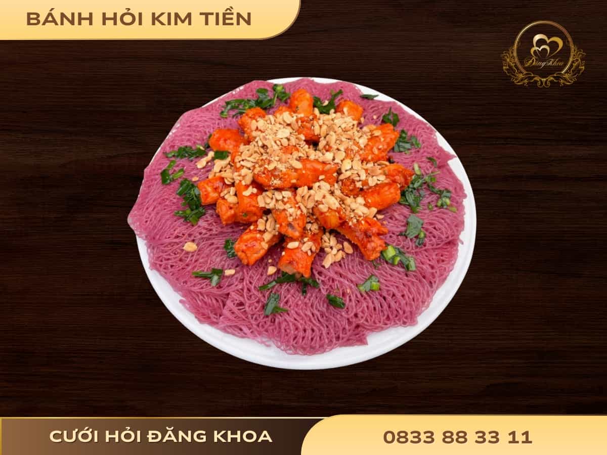 Thịt nướng kim tiền bánh hỏi