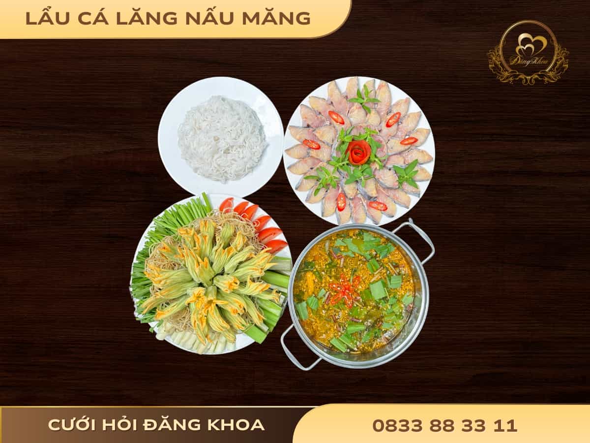 Lẩu cá lăng nấu măng & bún