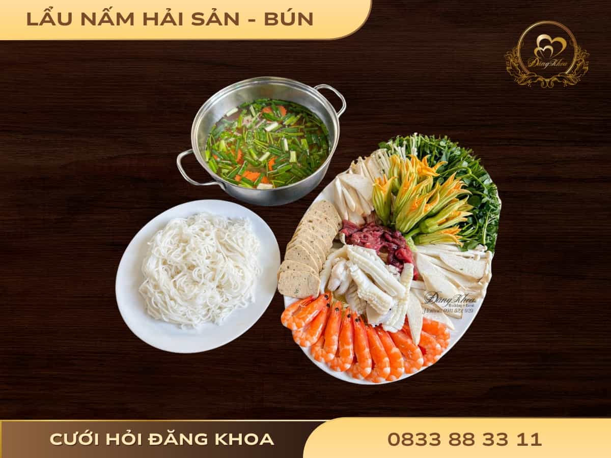 Lẩu nấm hải sản