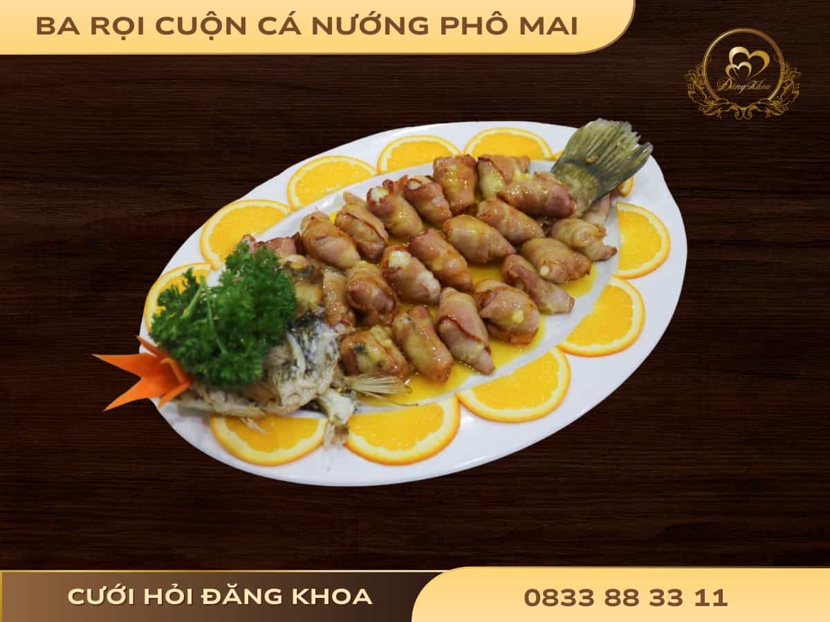 Ba rọi cuộn cá nướng phô mai