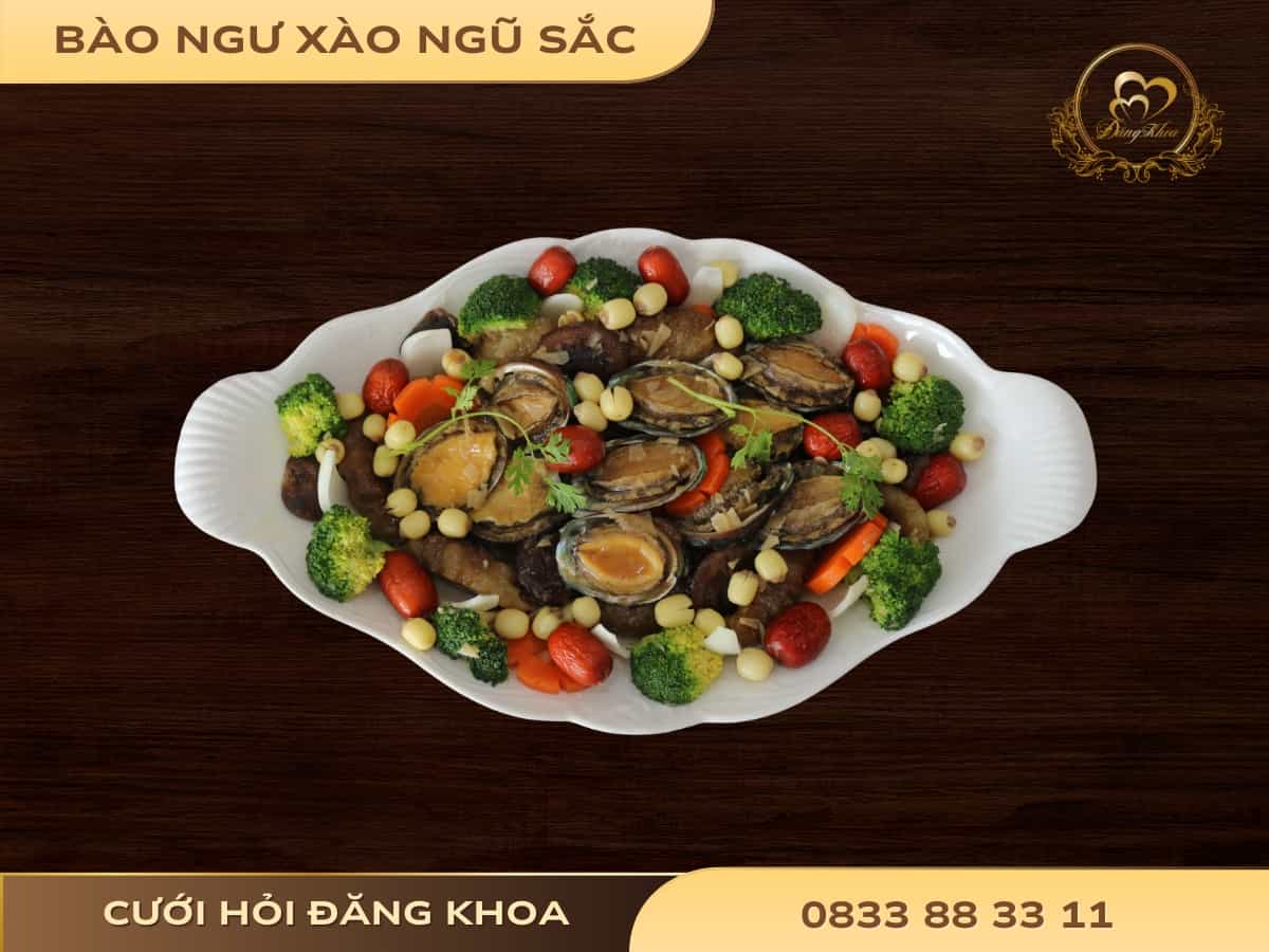 Bào ngư xào ngũ sắc