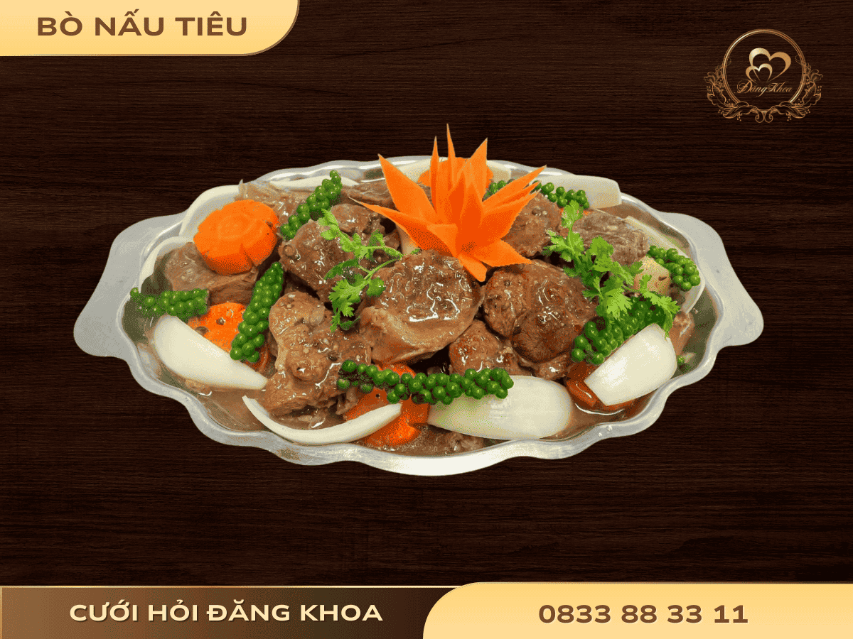 Bò nấu tiêu xanh