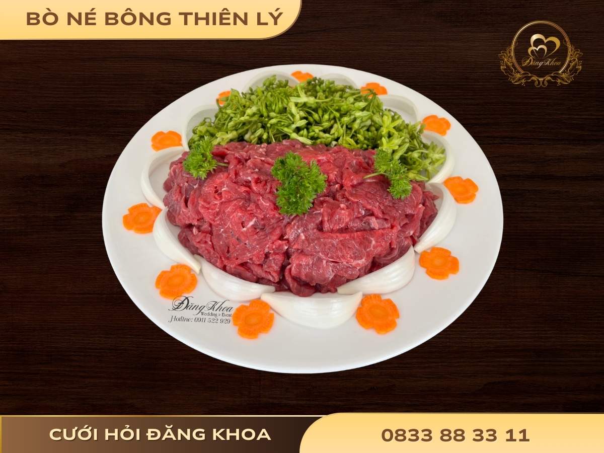 Bò né bông thiên lý