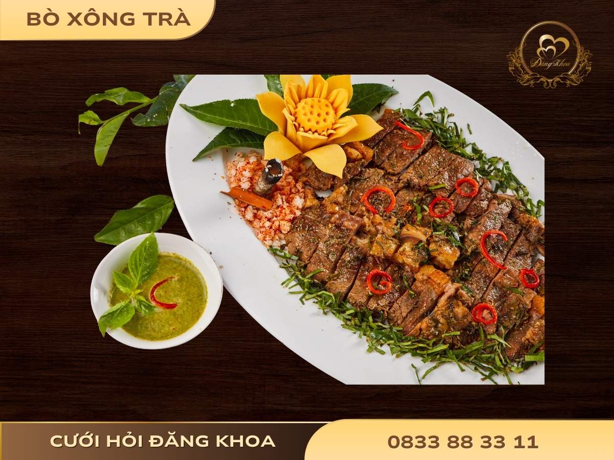 Bò xông trà