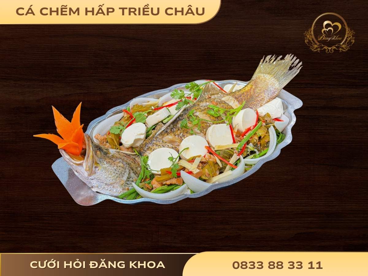 Cá chẽm hấp triều châu