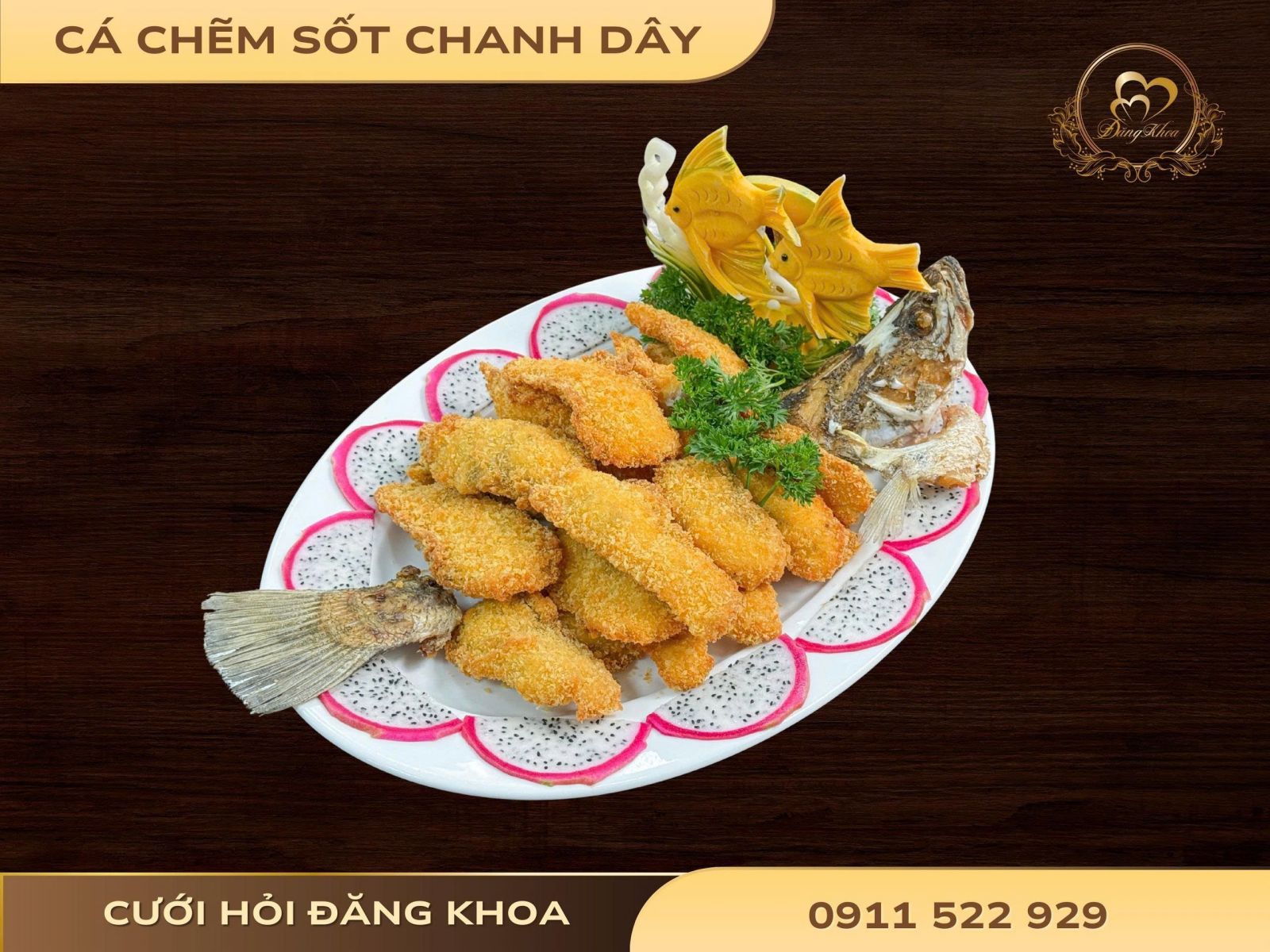 Cá chẽm sốt chanh dây