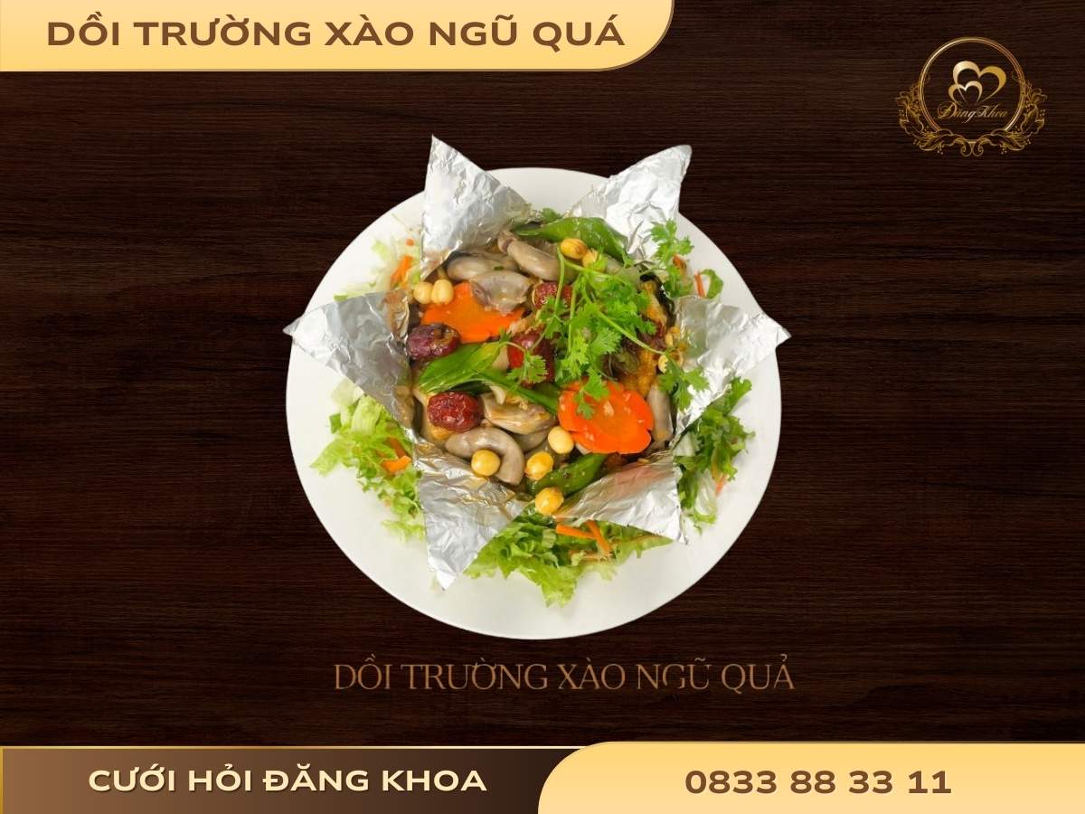 Dồi Trường Xào Ngũ Quả