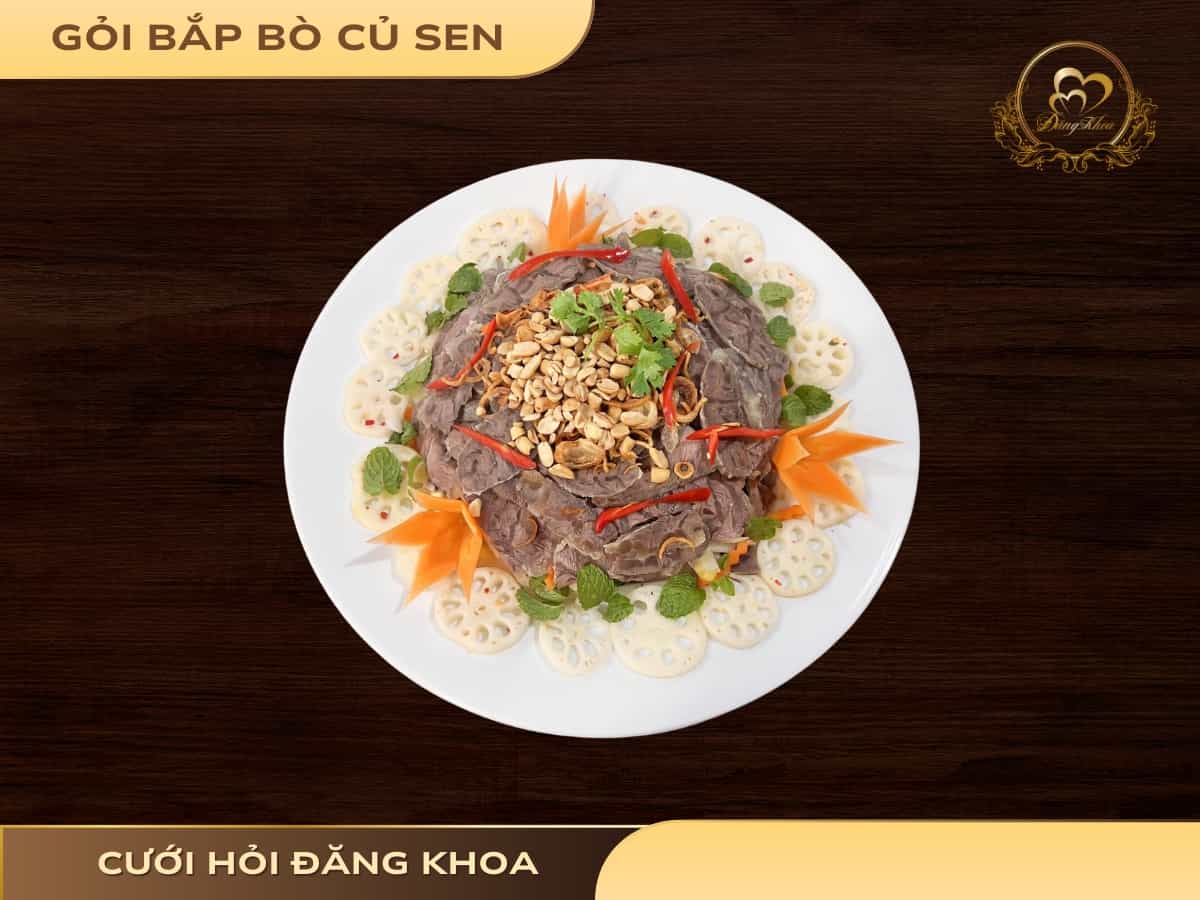 Gỏi bắp bò củ sen