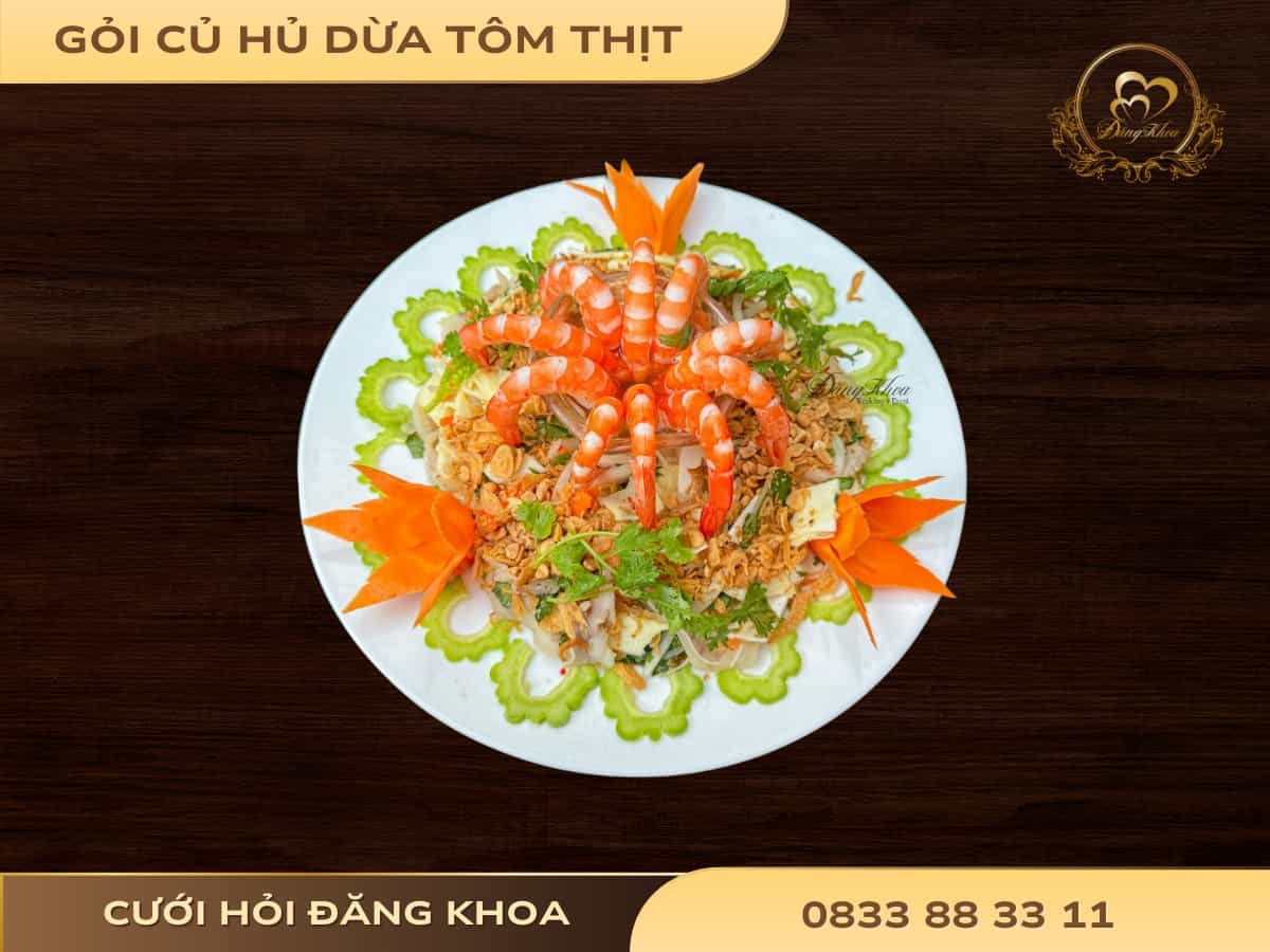 Gỏi củ hủ dừa tôm thịt