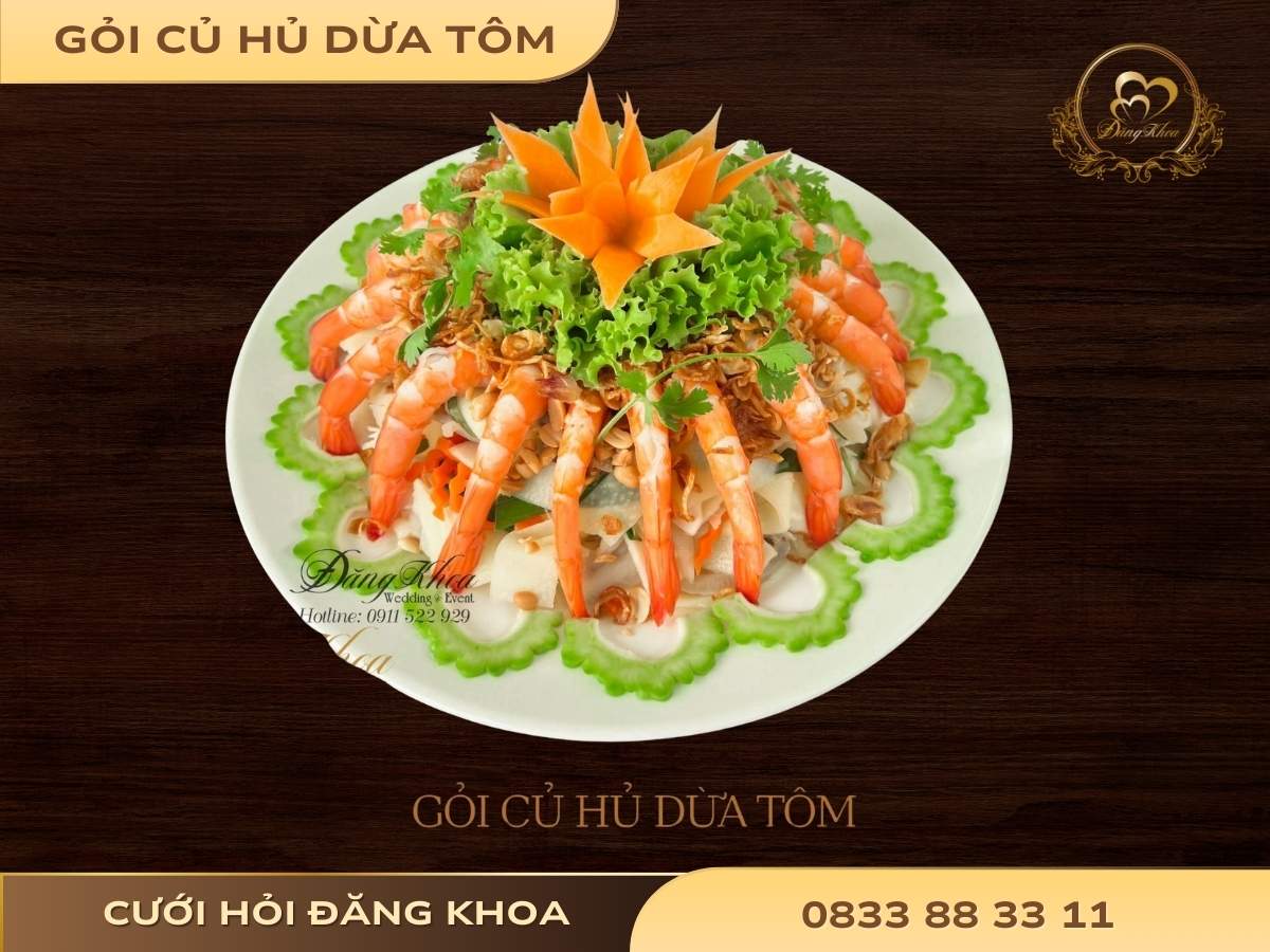 Gỏi củ hủ dừa tôm