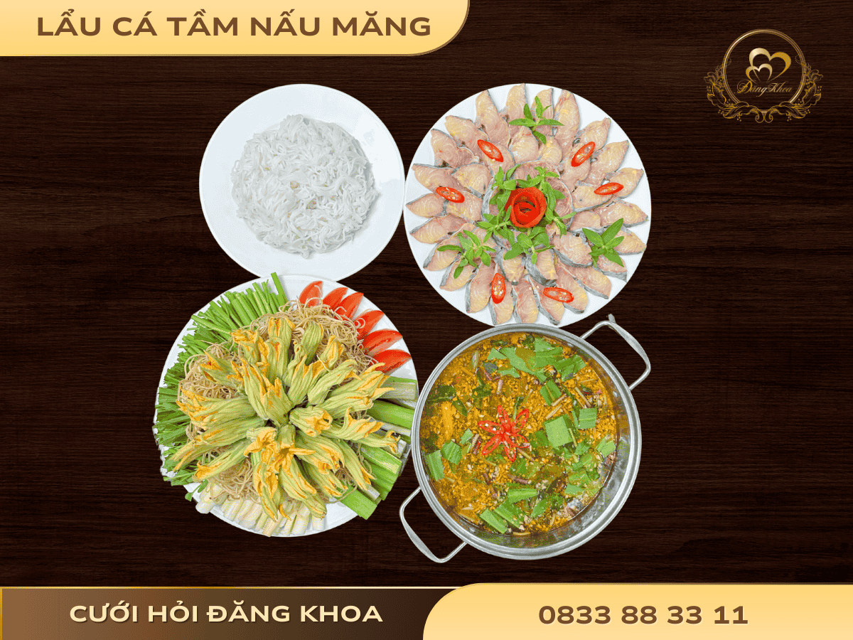 Lẩu cá tầm nấu măng