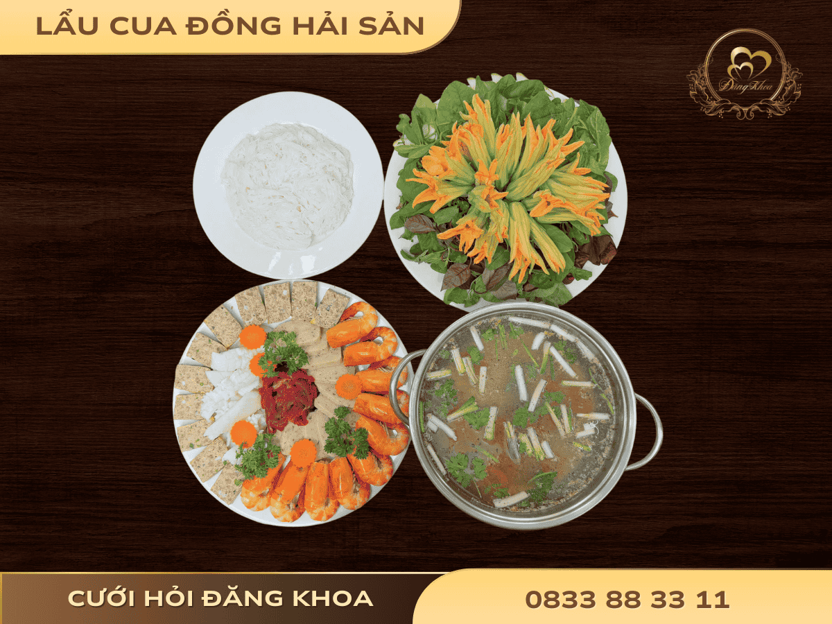   Lẩu cua đồng hải sản