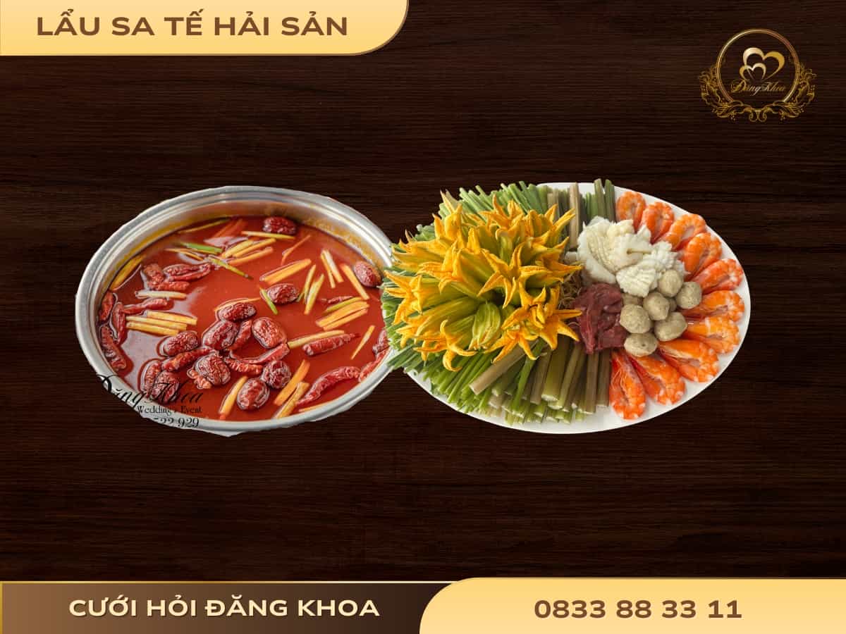 Lẩu sa tế hải sản