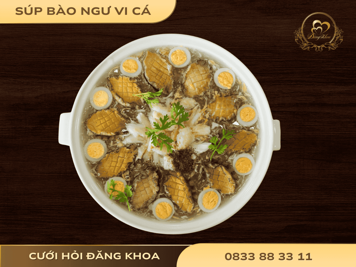 Súp bào ngư vi cá