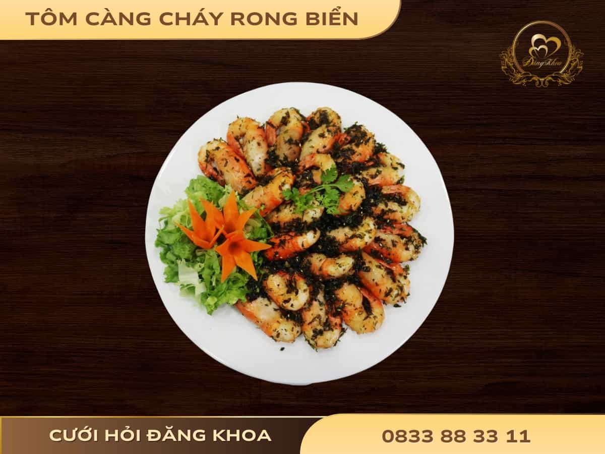 Tôm càng cháy rong biển